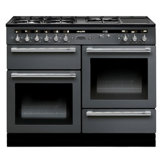 Rangemaster 102640 110cm HI LITE Dual Fuel Range Cooker Slate Chrome