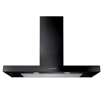 Rangemaster 105190 110cm Flat Cooker Hood in Black