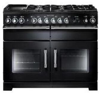 Rangemaster 80520 110cm EXCEL Dual Fuel Range Cooker in Black Chrome