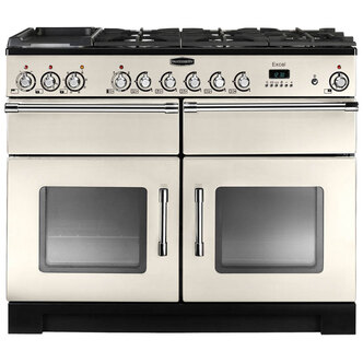 Rangemaster 80530 110cm EXCEL Dual Fuel Range Cooker in Ivory Chrome