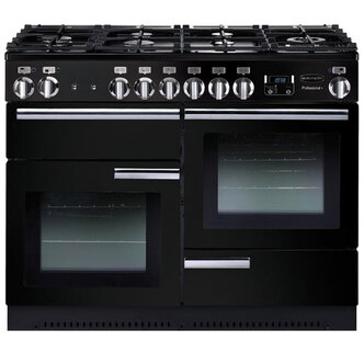 Rangemaster 97520 110cm PROFESSIONAL DELUXE Dual Fuel Range In Black