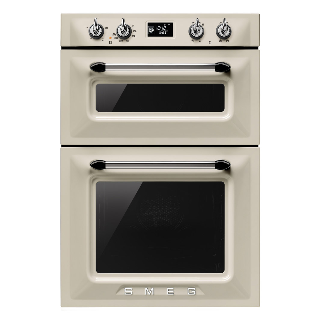 Smeg DOSF6920P 60cm Victoria BuiltIn Double Oven in Cream