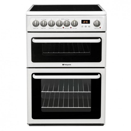 electric cooker double oven and ceramic hob