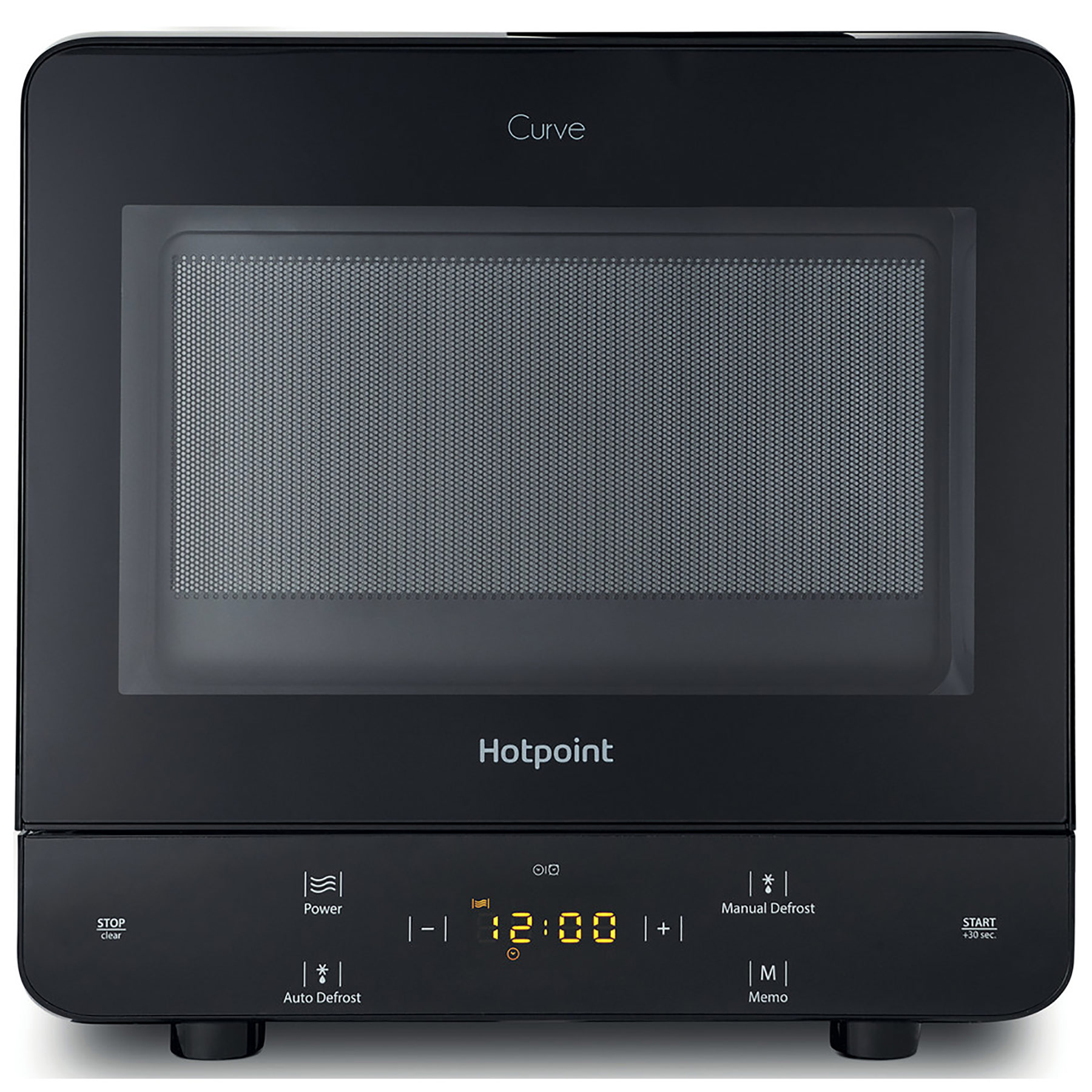 Hotpoint MWH1331B Curve Microwave Oven In Black 700W 13L Touch Controls