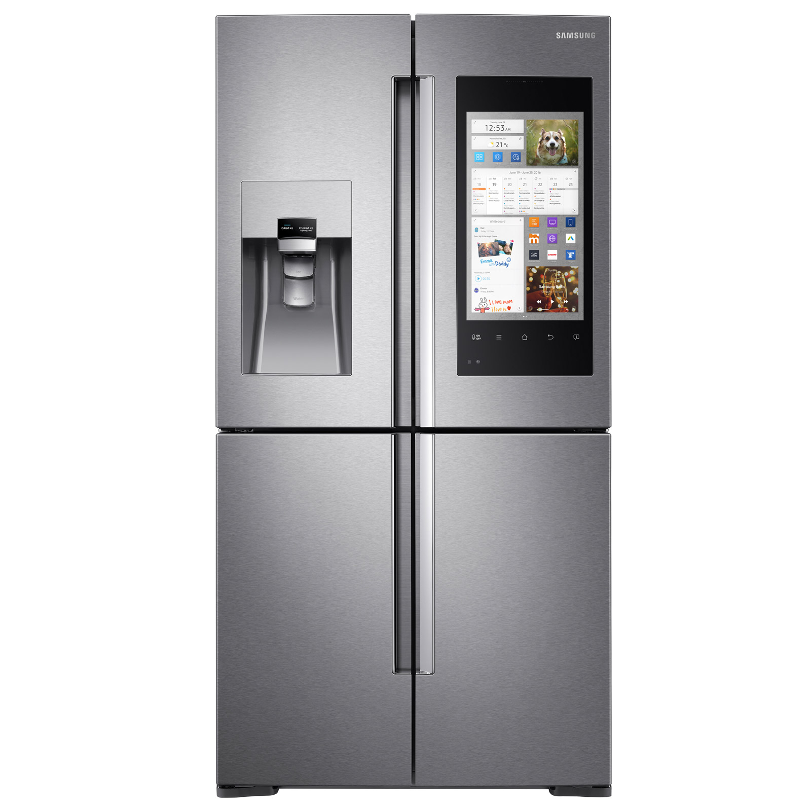 Samsung RF56M9540SR Family Hub Multi-Door Fridge Freezer in StSteel, 1.83m