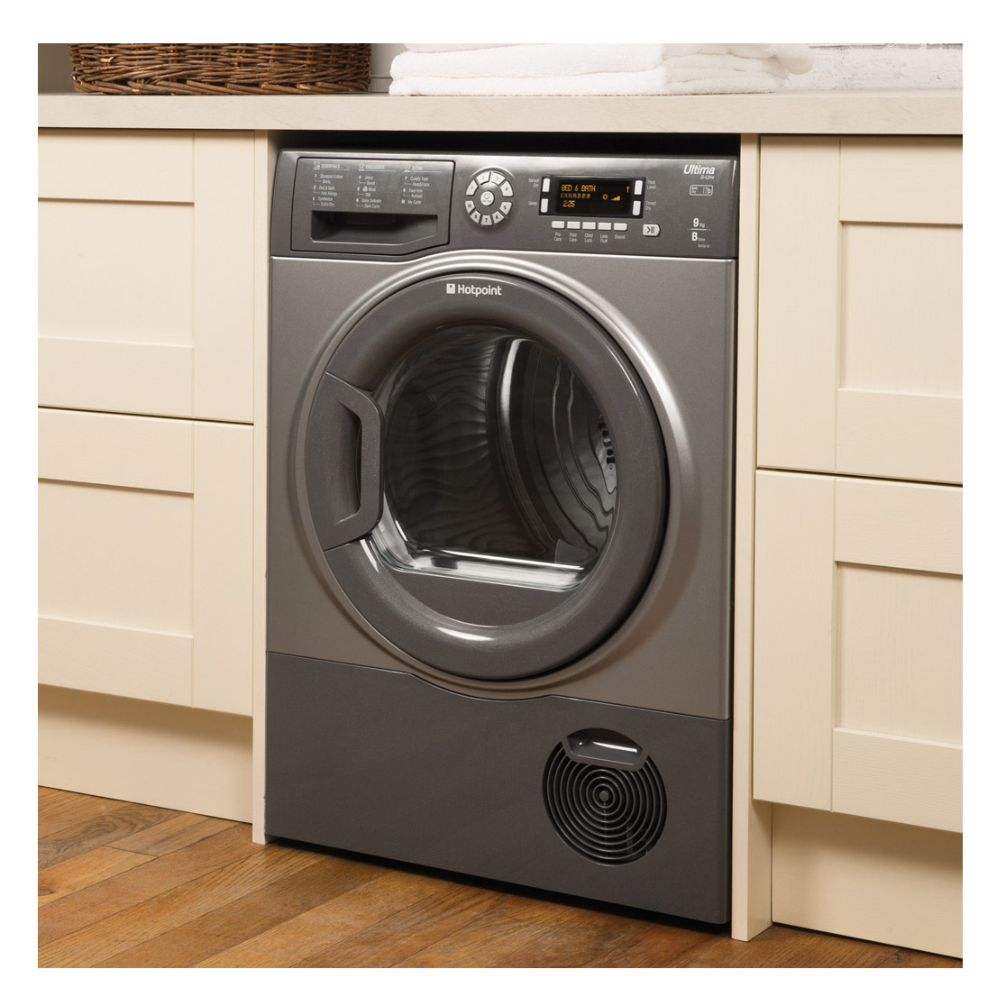 hotpoint-sutcd97b6gm-9kg-ultima-condenser-tumble-dryer-in-graphite