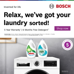 Bosch 6 Months Free Detergent With Bosch