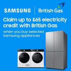 Samsung Up To £65 Electricity Credit With British Gas