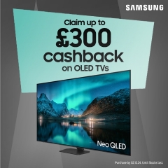 Samsung Up To £300 Cashback With Samsung