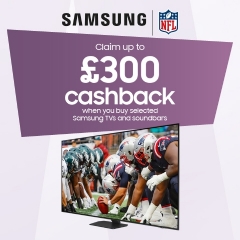 Samsung Up To £300 Cashback With Samsung