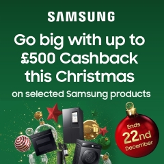 Samsung Up To £500 Cashback With Samsung