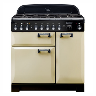 Rangemaster 118110 90cm ELAN Deluxe Dual Fuel Range Cooker in Cream