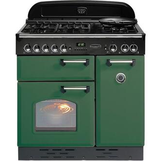 Rangemaster 78090 90cm CLASSIC Gas Range Cooker - Green & Chrome