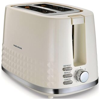 Morphy Richards 220022 Dimensions 2 Slice Toaster - Cream