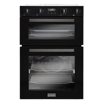 Stoves 444410217 Built In Electric Double Oven in Black 72L A/A Rated