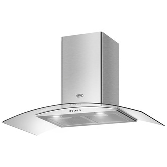 Belling 444410716 60cm Chimney Cooker Hood in St/Steel