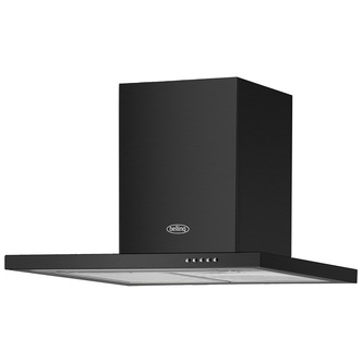 Belling 444410717 60cm Built-In Chimney Cooker Hood in Black