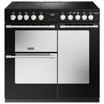 Stoves 444411462 90cm Sterling DX S900Ei RTY Range Cooker Black Induct