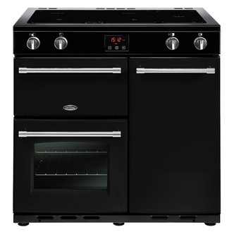 Belling 444444130 90cm Farmhouse 90Ei Range Cooker in Black Induction