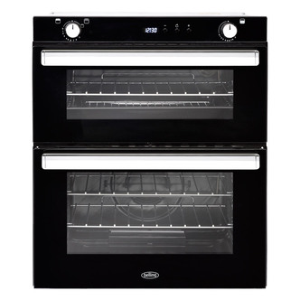 Belling 444444794 70cm Built-Under Gas Double Oven in Black