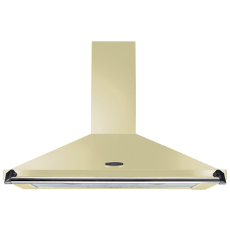 Rangemaster 44600 100cm CLASSIC Cooker Hood in Cream with Chrome Rail