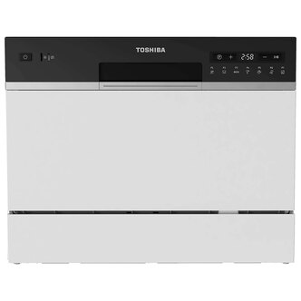 Toshiba DW-06T2W Table Top Dishwasher in White 6 Place Settings F Rated