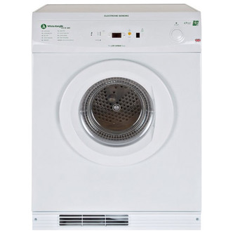 White Knight ECO86AW 7kg Gas Tumble Dryer in White Sensor Drying