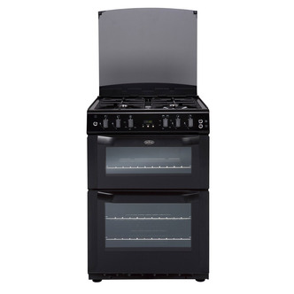 Belling FSG60DOFLPGB 60cm Gas Cooker in Black Double Oven LPG