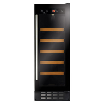 CDA FWC304BL 30cm Freestanding Wine Cooler in Black 20 Bottle