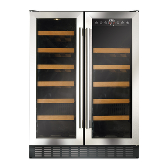 CDA FWC624SS 60cm Freestanding Wine Cooler in St/Steel 40 Bottle