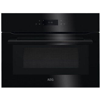 AEG KMK768080B 8000 Series 60cm Built In Combi Microwave Oven Black