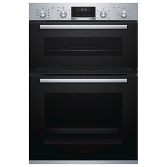 Bosch MBA5350S0B Series 6 Built In Electric Double Oven in Brushed Steel