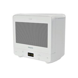 Hotpoint MWH1331FW Curve Microwave Oven in White 700W 13L Touch Controls