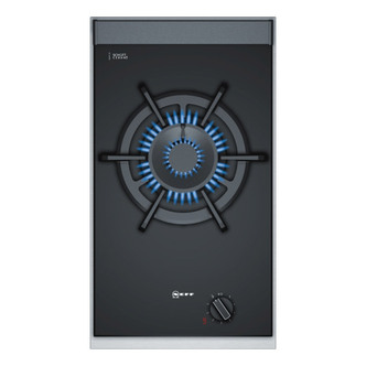 Neff N23TS19N0 N90 30cm Domino Single Gas Hob in Black Ceramic Glass