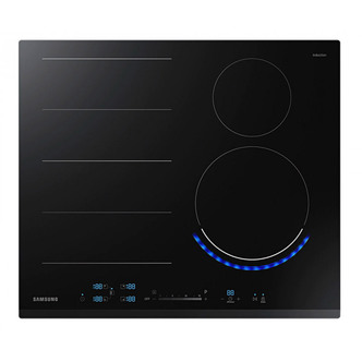 Samsung NZ64N9777BK 60cm 4 Zone Induction Hob in Black Virtual Flame