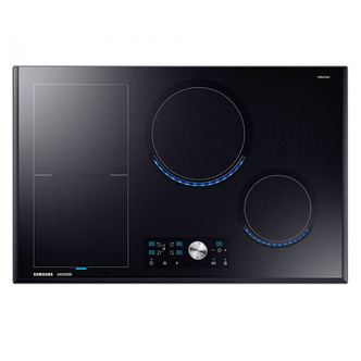 Samsung NZ84J9770EK 80cm 4 Zone Induction Hob in Black Virtual Flame