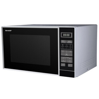 Sharp RD202TS-UK Microwave Oven in Silver - 25L 800W