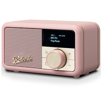 Roberts REV-PETITEDP Revival Petite DAB DAB+ FM & BT Radio in Dusky Pink