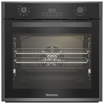 Blomberg ROEN9222DX Built In Electric Fan Oven in Dark Steel LED Disp