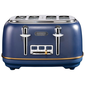 Daewoo SDA1816GE ASTORIA 4 Slice Toaster in Navy Blue