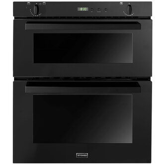 Stoves SGB700PS-BLK 70cm Built Under Gas Double Oven in Black FSD