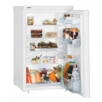 Liebherr T1400 50cm Undercounter Larder Fridge in White F Rated 136L