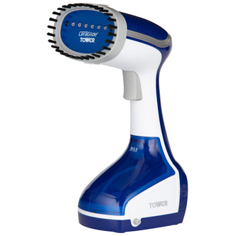 Tower T22014BLUBF Ceraglide Garment Steamer in Blue & White - 1000W