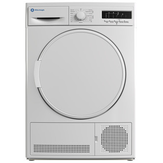 White Knight TD8W 8kg Condenser Dryer in White B Rated Sensor Drying