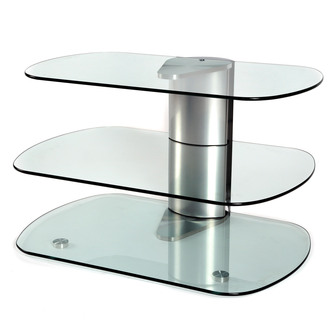 Off The Wall SKY-800-SIL Skyline 800 Designer Clear Glass Stand