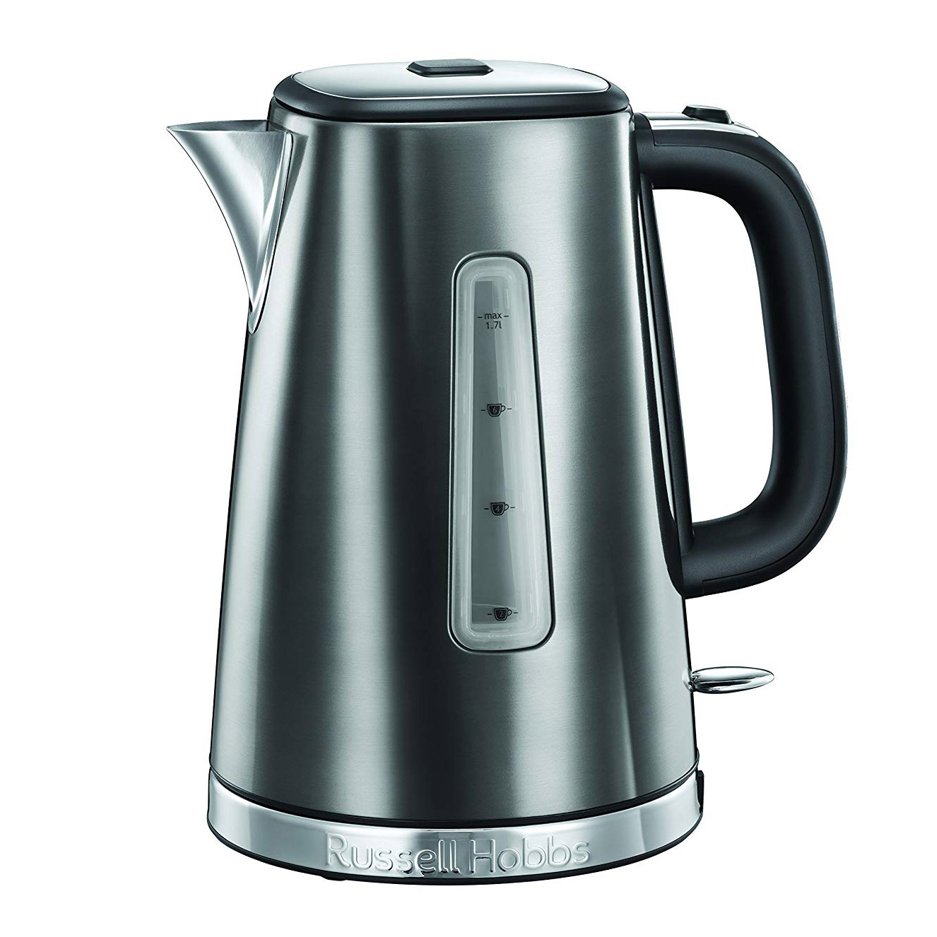 Russell Hobbs 23211 LUNA 1.7 Litre Kettle in Grey, 3.0 kW Quiet boil