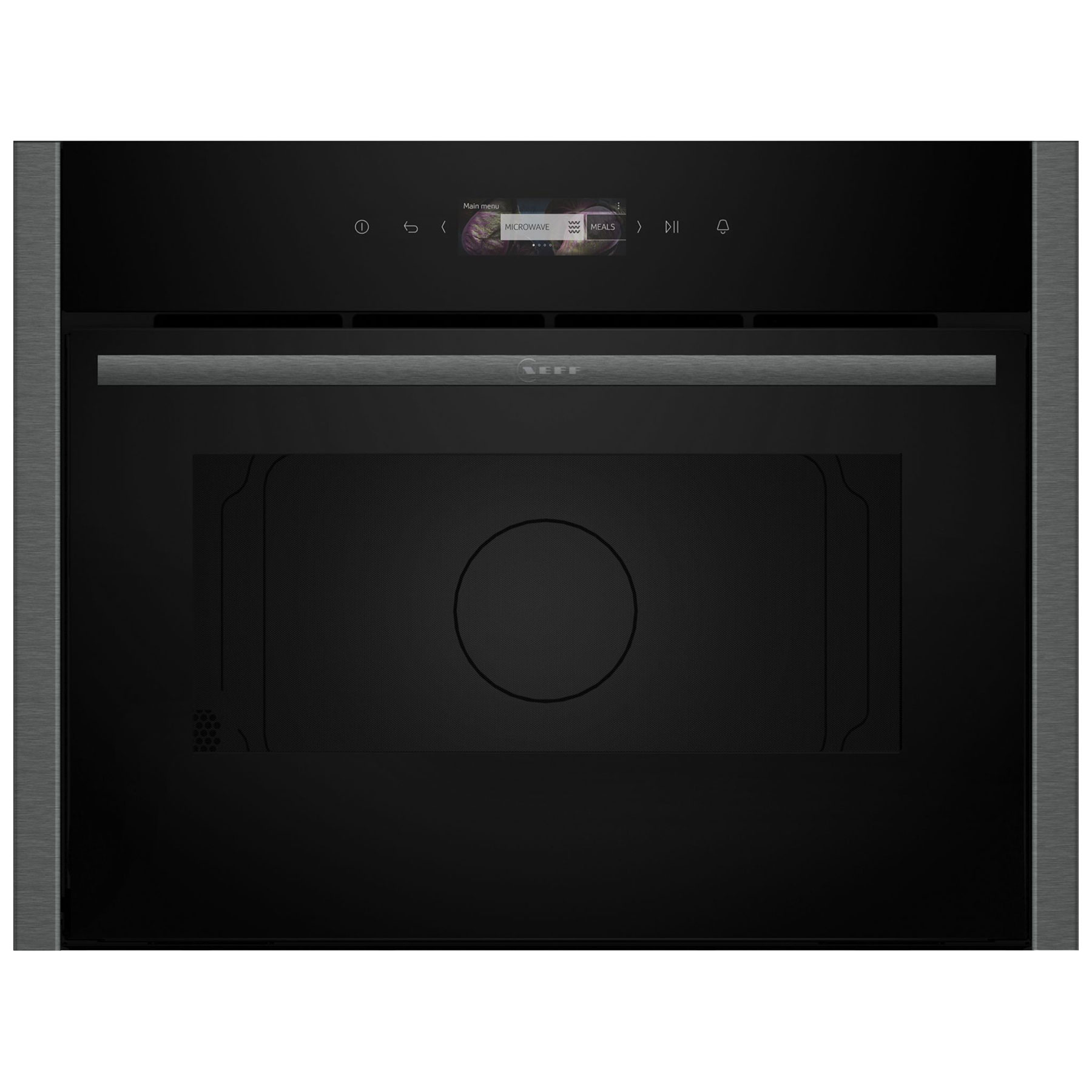 Neff C24GR3XG1B N70 Built In Microwave Oven in Black with Graphite Gre