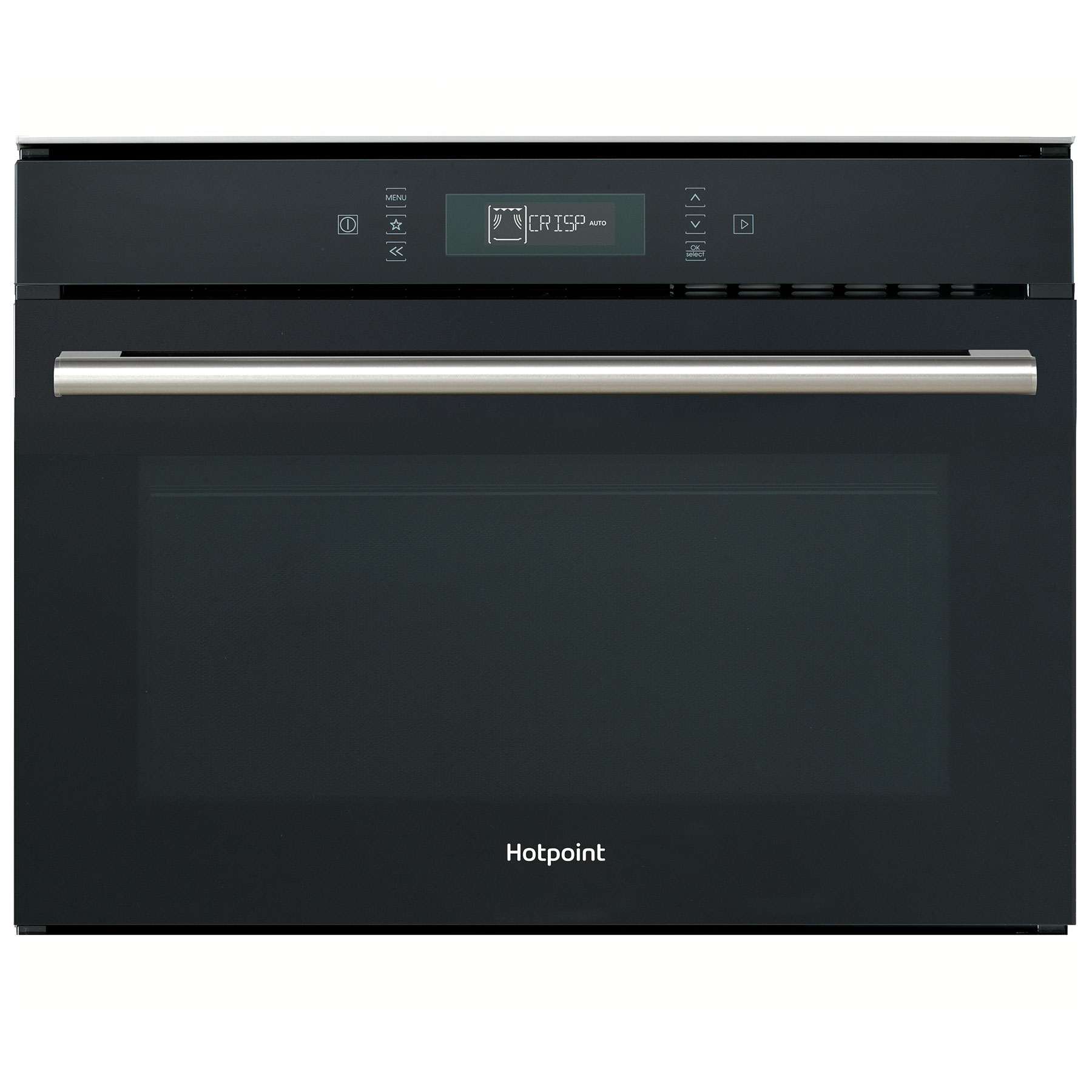 Hotpoint MP676BLH Built In 45cm Microwave Oven with Grill in Black