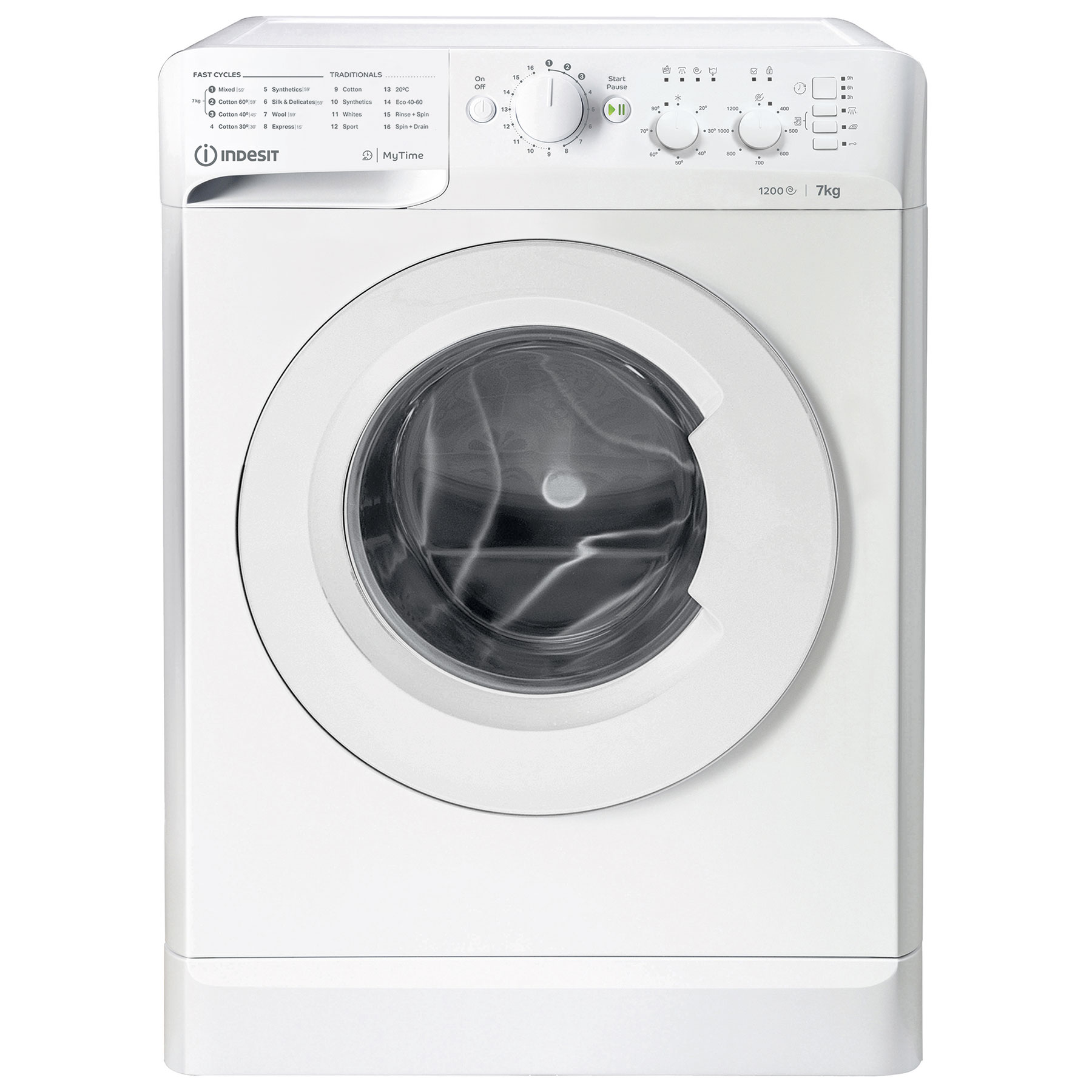 Indesit MTWC71252WUK 7kg 1200 Spin Washing Machine in White E Rated My