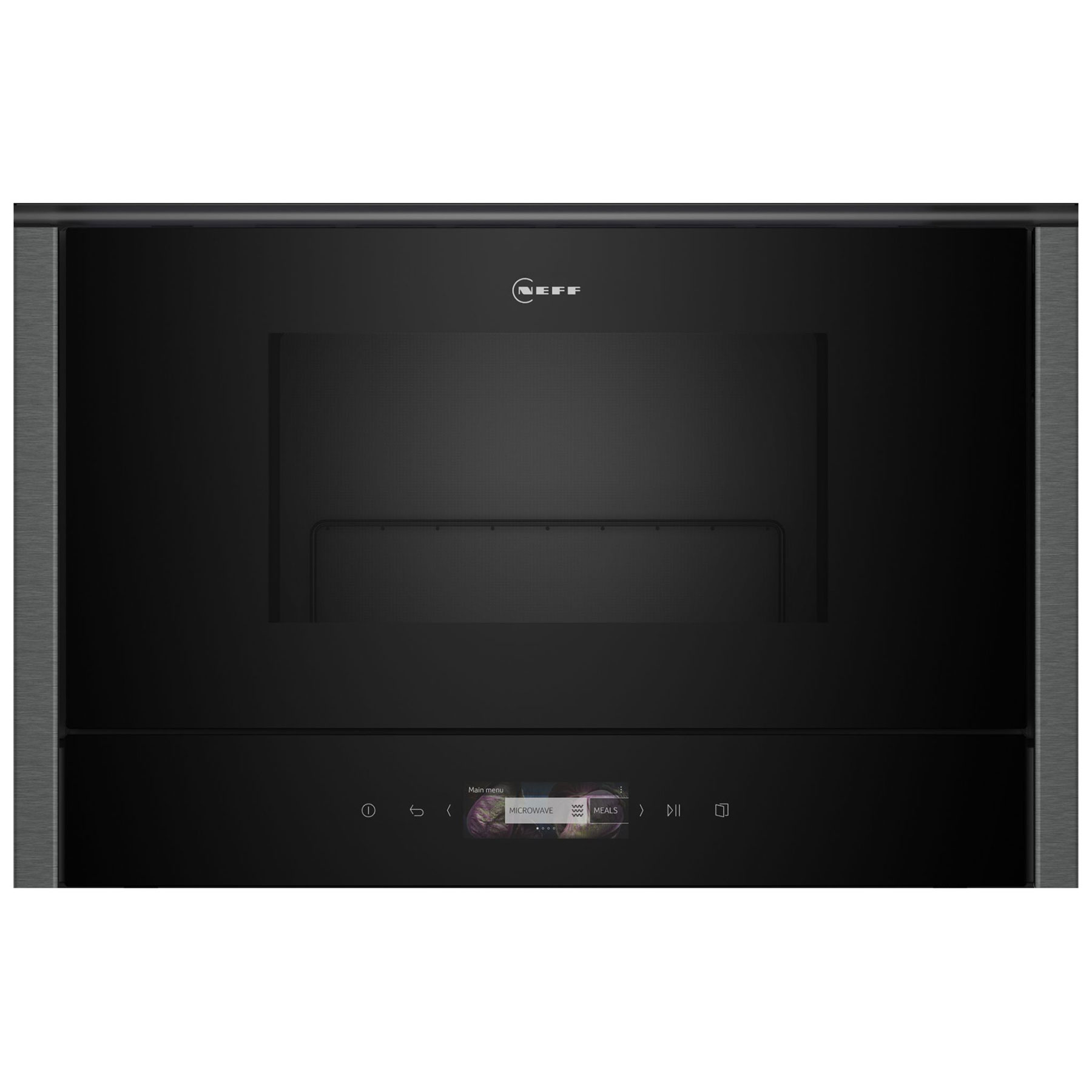 Neff NL4GR31G1B N70 Built In Microwave Oven Black with Graphite Grey T